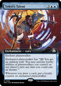 Teferi's Talent (Extended Art) - Commander: March of the Machine (MOC) #82 - Rare Magic: The Gathering Trading Card