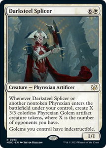 Darksteel Splicer - Commander: March of the Machine (MOC) #13 - Rare Magic: The Gathering Trading Card