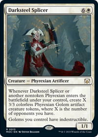 Darksteel Splicer - Commander: March of the Machine (MOC) #13 - Rare Magic: The Gathering Trading Card