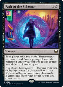 Path of the Schemer - Commander: March of the Machine (MOC) #28 - Rare Magic: The Gathering Trading Card