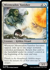 Mistmeadow Vanisher - Commander: March of the Machine (MOC) #42 - Rare Magic: The Gathering Trading Card