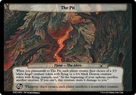 The Pit - Planechase: March of the Machine Magic: The Gathering trading card