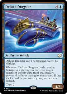 Deluxe Dragster - Commander: March of the Machine (MOC) #21 - Rare Magic: The Gathering Trading Card