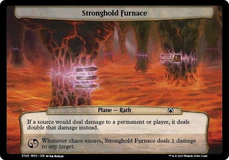 Stronghold Furnace - Planechase: March of the Machine Magic: The Gathering trading card