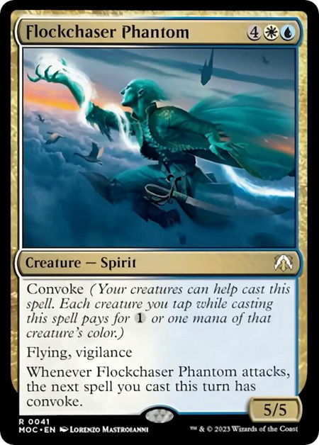 Flockchaser Phantom - Commander: March of the Machine Magic: The Gathering trading card