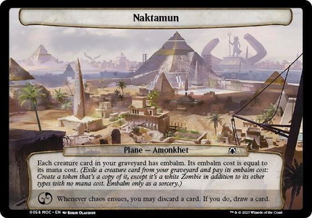Naktamun - Planechase: March of the Machine Magic: The Gathering trading card