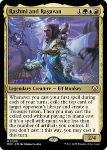 Rashmi and Ragavan - Commander: March of the Machine (MOC) #8 - Mythic Rare Magic: The Gathering Trading Card