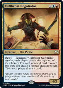 Cutthroat Negotiator - Commander: March of the Machine (MOC) #40 - Rare Magic: The Gathering Trading Card