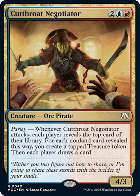 Cutthroat Negotiator - Commander: March of the Machine Magic: The Gathering trading card