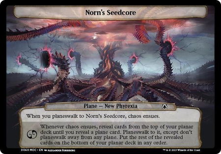 Norn's Seedcore - Planechase: March of the Machine Magic: The Gathering trading card