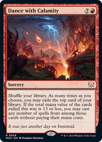 Dance with Calamity - Commander: March of the Machine (MOC) #29 - Rare Magic: The Gathering Trading Card