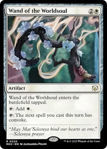 Wand of the Worldsoul - Commander: March of the Machine (MOC) #20 - Rare Magic: The Gathering Trading Card
