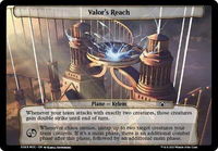 Valor's Reach - Planechase: March of the Machine (MOC) #69 - Token Magic: The Gathering Trading Card