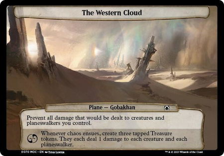 The Western Cloud - Planechase: March of the Machine Magic: The Gathering trading card