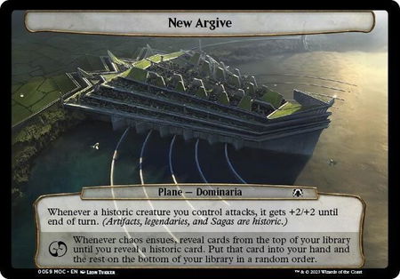 New Argive - Planechase: March of the Machine Magic: The Gathering trading card