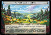 The Fertile Lands of Saulvinia - Planechase: March of the Machine (MOC) #50 - Token Magic: The Gathering Trading Card