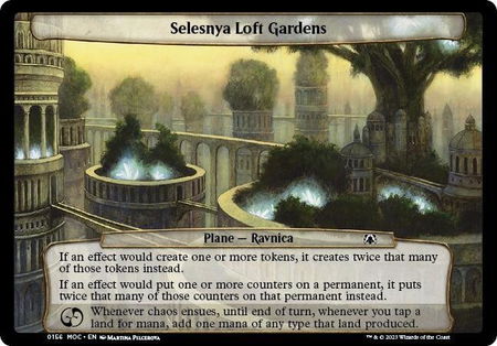 Selesnya Loft Gardens - Planechase: March of the Machine Magic: The Gathering trading card
