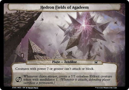 Hedron Fields of Agadeem - Planechase: March of the Machine Magic: The Gathering trading card