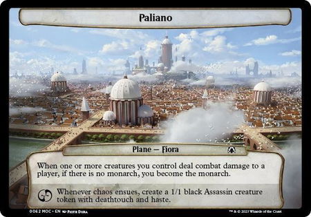 Paliano - Planechase: March of the Machine Magic: The Gathering trading card