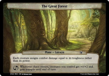 The Great Forest - Planechase: March of the Machine Magic: The Gathering trading card