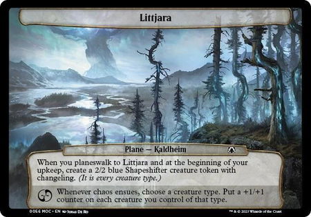 Littjara - Planechase: March of the Machine Magic: The Gathering trading card