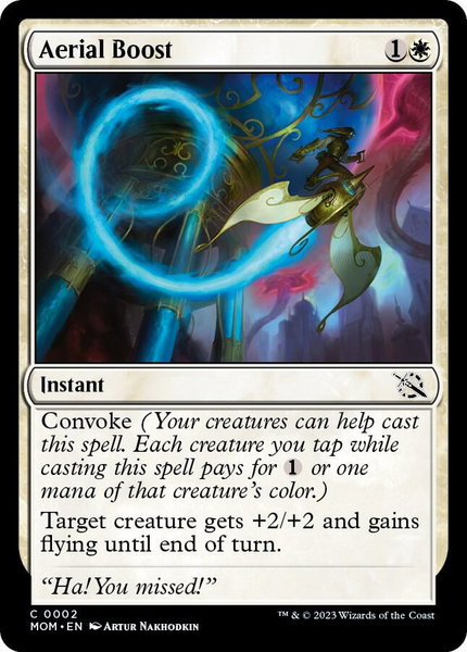 Aerial Boost trading card from March of the Machine Aerial Boost - March of the Machine Magic: The Gathering trading card