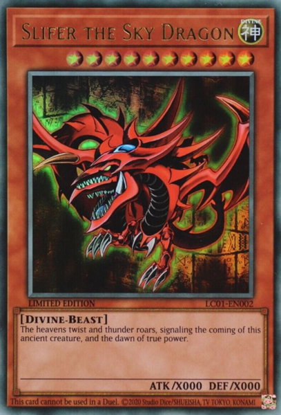 Slifer the Sky Dragon (25th Anniversary Edition) trading card from Legendary Collection: 25th Anniversary Edition Slifer the Sky Dragon (25th Anniversary Edition) - Legendary Collection: 25th Anniversary Edition YuGiOh trading card
