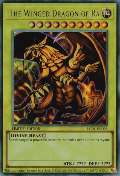 The Winged Dragon of Ra (25th Anniversary Edition) trading card from Legendary Collection: 25th Anniversary Edition The Winged Dragon of Ra (25th Anniversary Edition) - Legendary Collection: 25th Anniversary Edition YuGiOh trading card