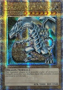 Blue-Eyes White Dragon (Quarter Century Secret Rare) - Legendary Collection: 25th Anniversary Edition (LC01) #LC01-EN004 - Quarter Century Secret Rare YuGiOh Trading Card