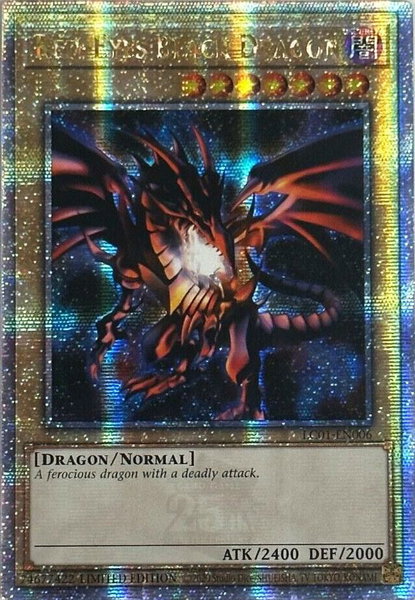 Red-Eyes Black Dragon (Quarter Century Secret Rare) trading card from Legendary Collection: 25th Anniversary Edition Red-Eyes Black Dragon (Quarter Century Secret Rare) - Legendary Collection: 25th Anniversary Edition YuGiOh trading card