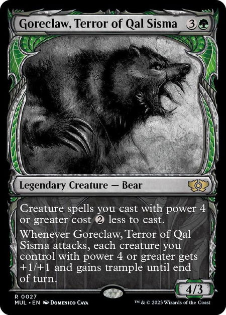 Goreclaw, Terror of Qal Sisma - March of the Machine: Multiverse Legends Magic: The Gathering trading card