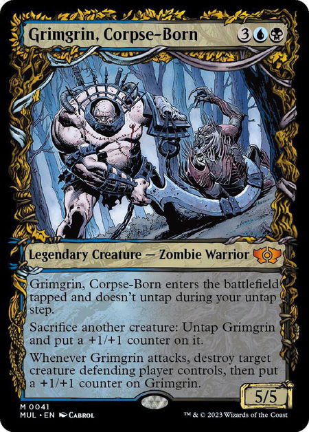 Grimgrin, Corpse-Born - March of the Machine: Multiverse Legends Magic: The Gathering trading card