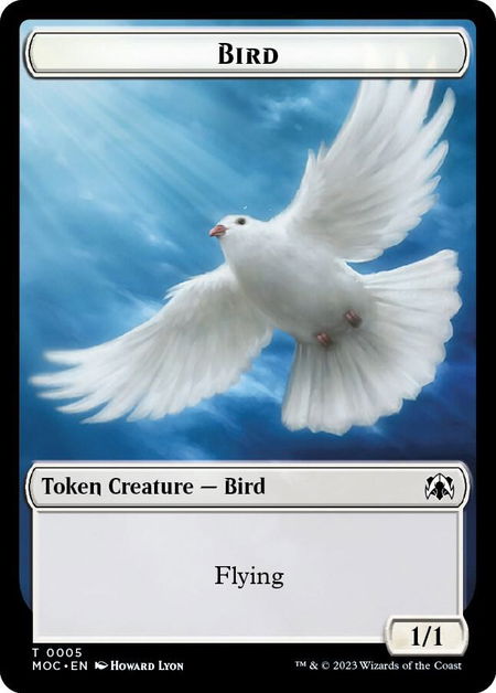 Bird // Kobolds of Kher Keep Double-sided Token trading card from Commander: March of the Machine Bird // Kobolds of Kher Keep Double-sided Token - Commander: March of the Machine Magic: The Gathering trading card