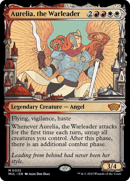 Aurelia, the Warleader - March of the Machine: Multiverse Legends Magic: The Gathering trading card