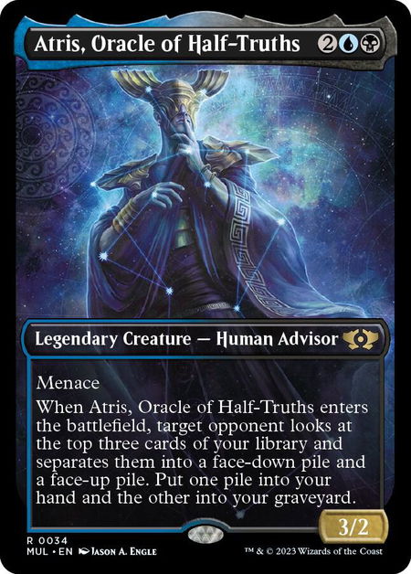 Atris, Oracle of Half-Truths - March of the Machine: Multiverse Legends Magic: The Gathering trading card
