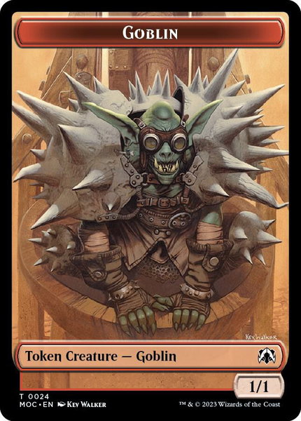 Goblin // Eldrazi Double-sided Token trading card from Commander: March of the Machine Goblin // Eldrazi Double-sided Token - Commander: March of the Machine Magic: The Gathering trading card