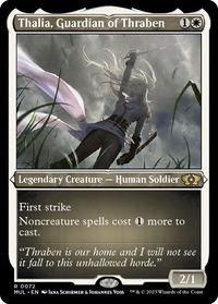 Thalia, Guardian of Thraben (Foil Etched) - March of the Machine: Multiverse Legends (MUL) #72 - Rare Magic: The Gathering Trading Card