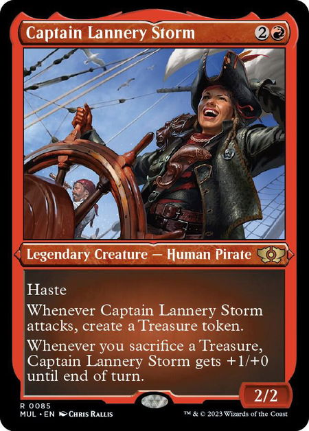 Captain Lannery Storm (Foil Etched) - March of the Machine: Multiverse Legends Magic: The Gathering trading card
