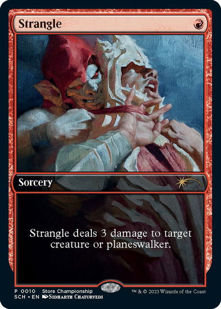 Strangle - Game Day & Store Championship Promos Magic: The Gathering trading card