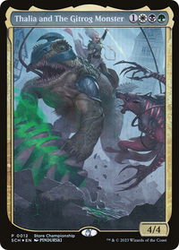 Thalia and The Gitrog Monster - Game Day & Store Championship Promos (GAME) #12 - Promo Magic: The Gathering Trading Card