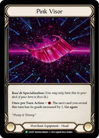 Pink Visor - LSS007 - Flesh and Blood: Promo Cards (PR) #LSS007 - Promo Flesh and Blood Trading Card
