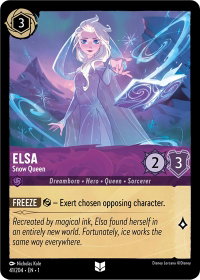 Elsa - Snow Queen - The First Chapter (1) #41/204 - Uncommon Disney Lorcana Trading Card