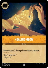 Healing Glow - The First Chapter (1) #28/204 - Common Disney Lorcana Trading Card