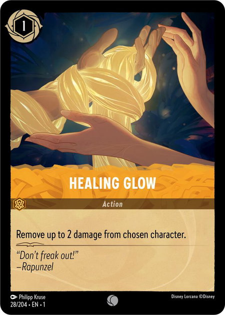 Healing Glow - The First Chapter Disney Lorcana trading card
