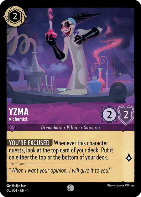 Yzma - Alchemist - The First Chapter Disney Lorcana trading card