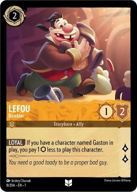 Lefou - Bumbler - The First Chapter (1) #8/204 - Uncommon Disney Lorcana Trading Card