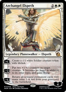 Archangel Elspeth - Promo Pack: March of the Machine (PPMOM) #6p - Mythic Rare Magic: The Gathering Trading Card