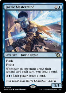 Faerie Mastermind - Promo Pack: March of the Machine (PPMOM) #58p - Rare Magic: The Gathering Trading Card