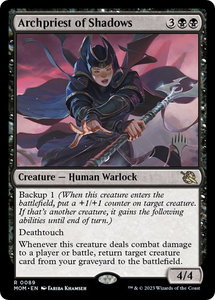 Archpriest of Shadows - Promo Pack: March of the Machine (PPMOM) #89p - Rare Magic: The Gathering Trading Card