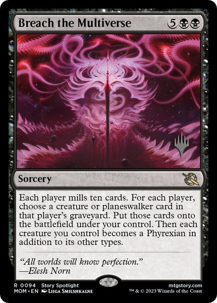 Breach the Multiverse trading card from Promo Pack: March of the Machine Breach the Multiverse - Promo Pack: March of the Machine Magic: The Gathering trading card